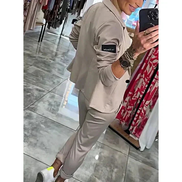 Ariane | Elegant Blazer- og Bukse-sett