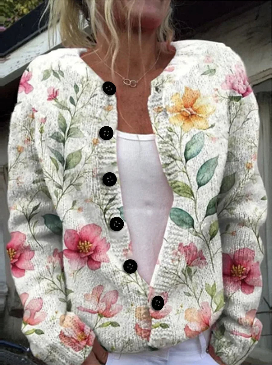Hanne™ – Kvinners Blomstrete Knappgenser