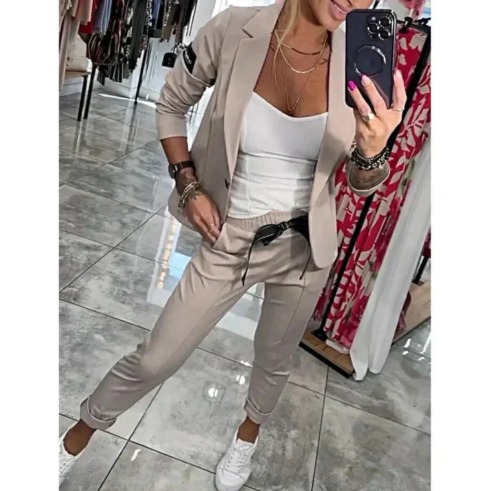 Ariane | Elegant Blazer- og Bukse-sett