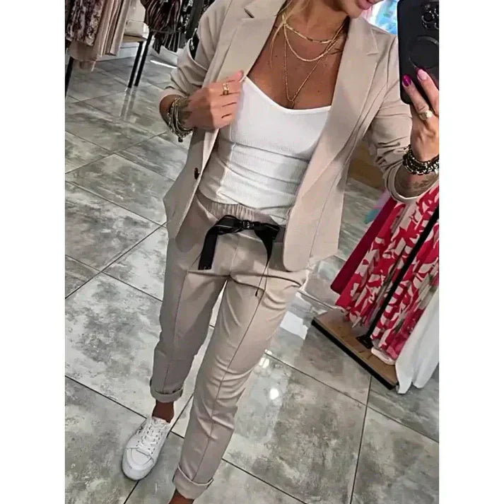Ariane | Elegant Blazer- og Bukse-sett