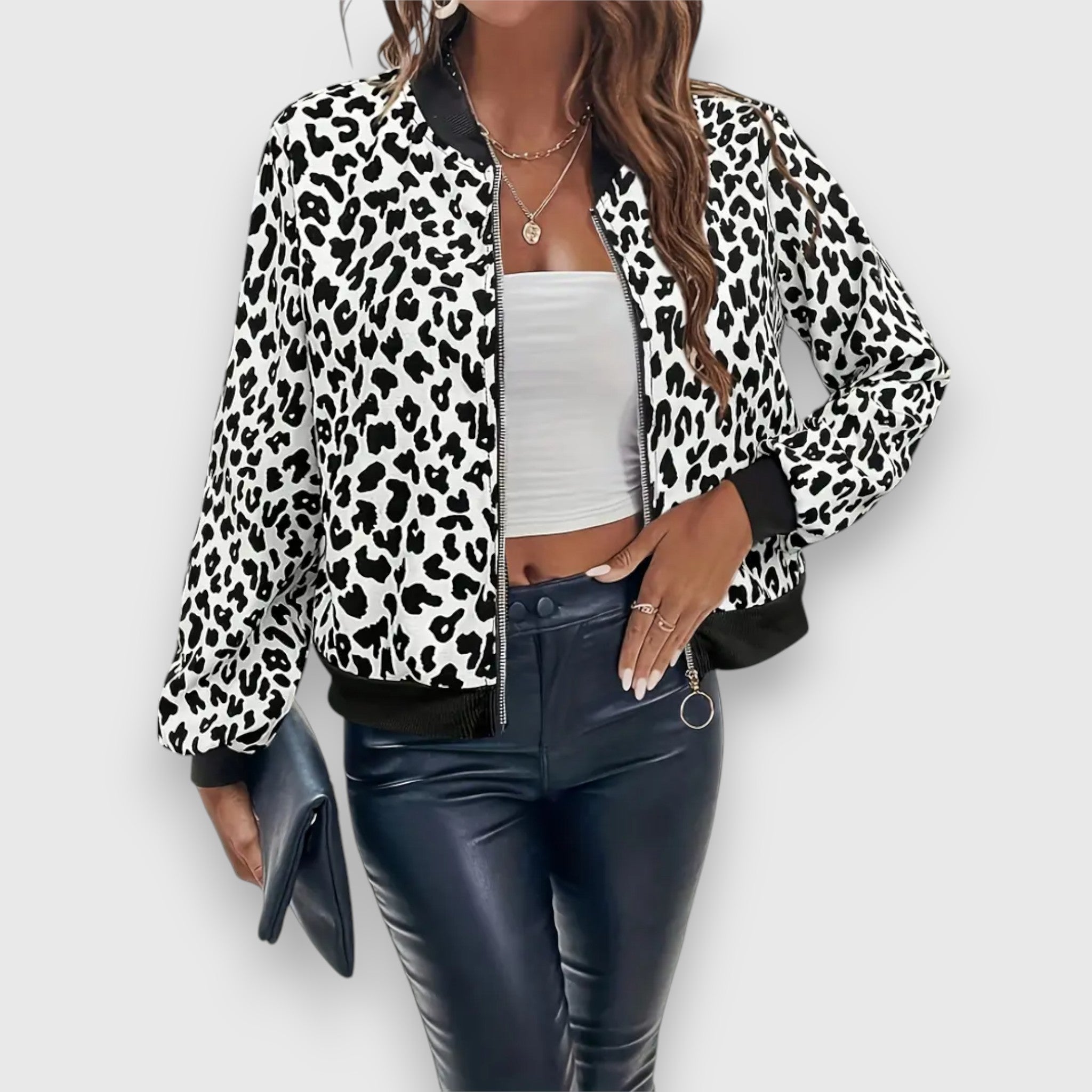 Noelia – Jakke med leopardmønster