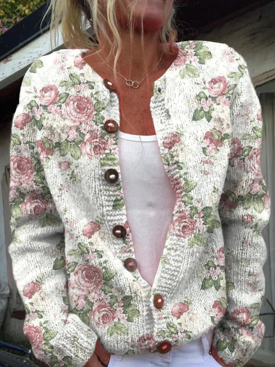 Hanne™ – Kvinners Blomstrete Knappgenser