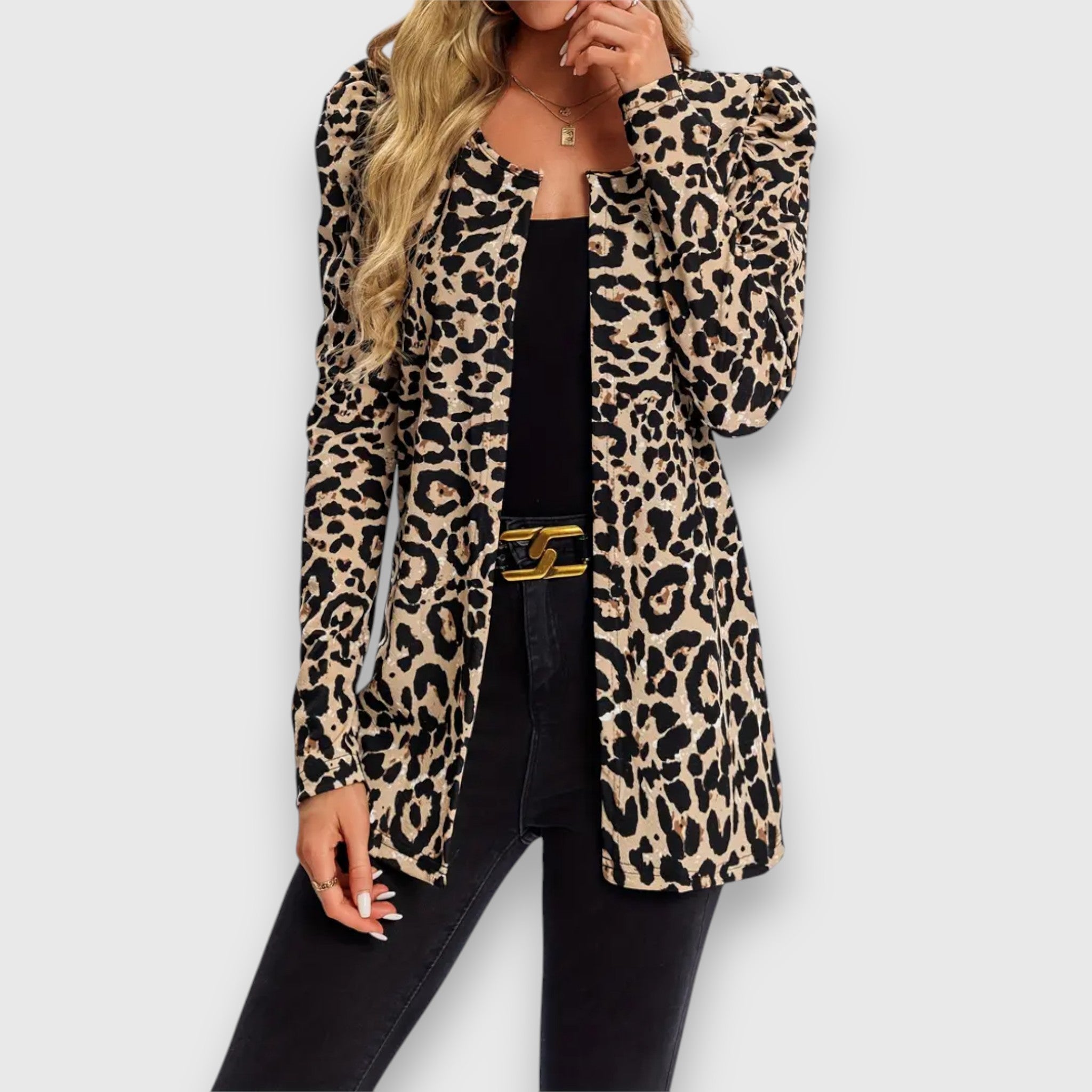 Serafina – Stilig jakke med leopardmønster
