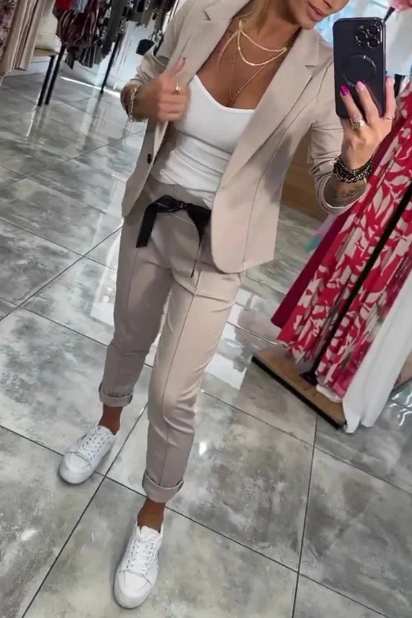 Ariane | Elegant Blazer- og Bukse-sett