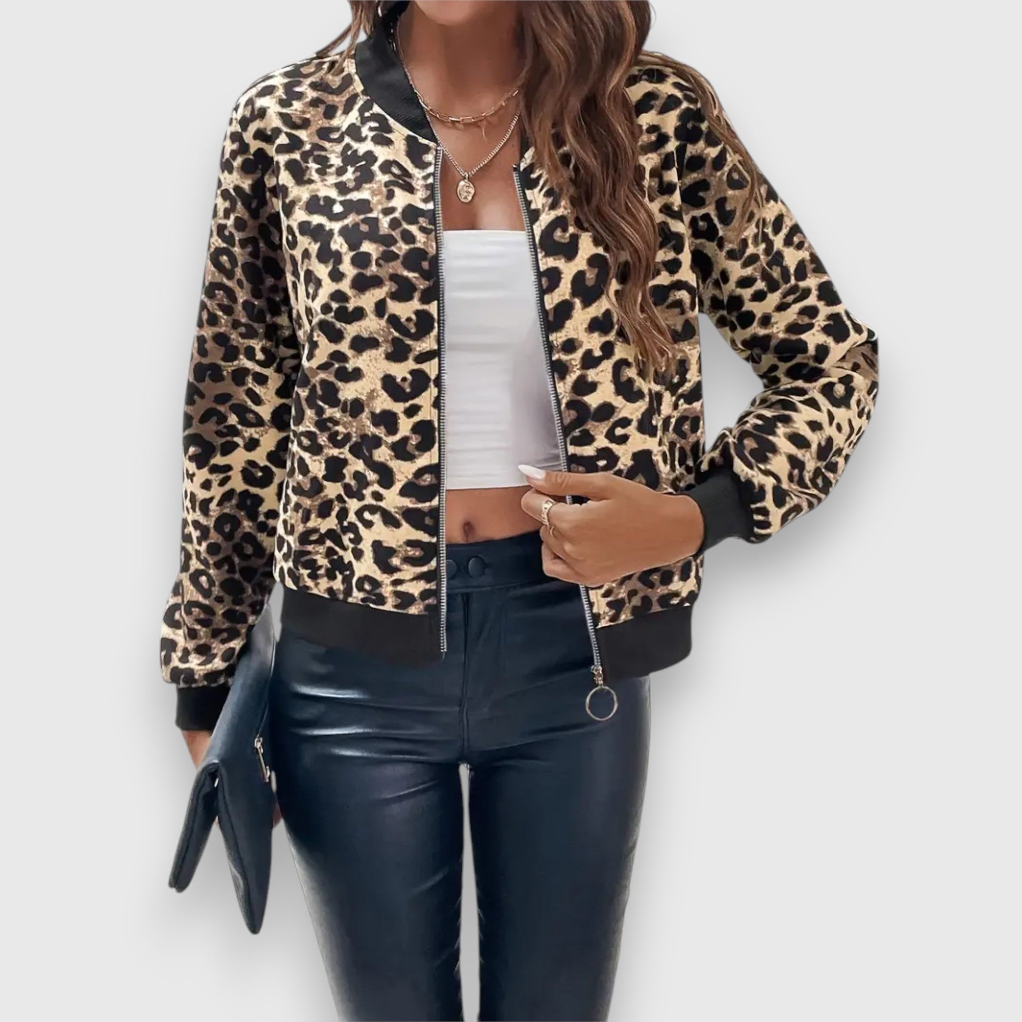 Noelia – Jakke med leopardmønster